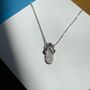 Sterling Silver Flip Flop Charm Necklace, thumbnail 1 of 5