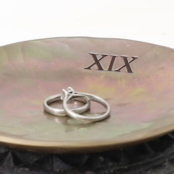 19th Anniversary Hand Forged Bronze Dish, 3 of 6
