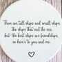 Round Porcelain Friendship Coaster With Heartfelt Quote, thumbnail 2 of 2
