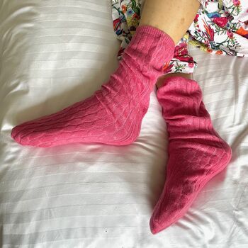 100% Cashmere Bed Socks, 7 of 7