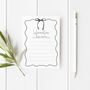 Personalised Wedding Invitations Love Bow, thumbnail 4 of 4