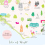 Map Of Isle Of Wight Art Print, thumbnail 5 of 5