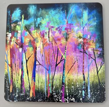 Colourful Abstract Woods Coasters X Two, 2 of 7