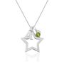 Personalised Open Star Necklace With Birthstones, thumbnail 6 of 13