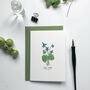 ‘Sweet Violet’ Wildflower Notecard/Greeting Card, thumbnail 1 of 2