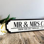 Personalised Wedding Road Sign D3, thumbnail 3 of 5