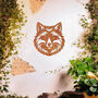 Metal Fox Head Wall Art Outdoor Garden Decor Gift Idea, thumbnail 1 of 10