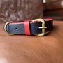 Two Tone Colourful Buffalo Leather Dog Collar, thumbnail 5 of 5