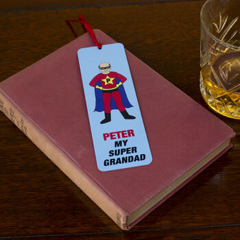 Grandad Superhero Bookmark Father's Day Gift, 2 of 3