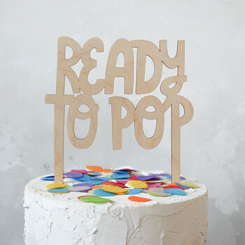 Wooden Cake Topper, Baby Shower, 2 of 2