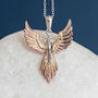 18ct Gold Plated Phoenix Necklace, thumbnail 1 of 12