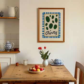 Olives Hand Drawn Kitchen Print, 7 of 7