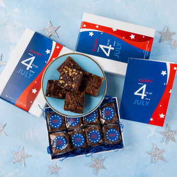 'Happy 4th Of July' Luxury Brownie Gift, 3 of 6