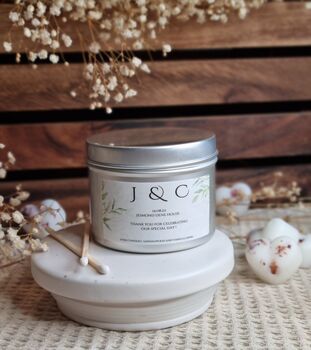 Personalised Bulk Candles For Wedding Gifts Or Corporate Gifts With Customised Label, 2 of 7