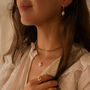 18 K Gold Plated Link Chain Choker Necklace, thumbnail 4 of 10
