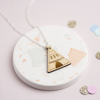 Wooden Teepee Necklace, 6 of 12