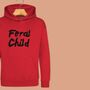 'Feral Child' Kids Hoodie Jumper, thumbnail 8 of 10