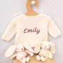 Luxury Knitted Personalised Embroidered Baby Cardigan, thumbnail 10 of 10