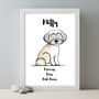 Havanese Personalised Name And Personality Dog Print, thumbnail 1 of 2