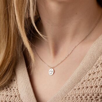 Footprint Necklace Sterling Silver, 2 of 6