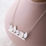 Sterling Silver Icons Bar Handmade To Order Necklace, thumbnail 5 of 7