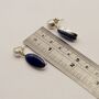 Lapis Lazuli And Pearl Sterling Silver Earrings, thumbnail 3 of 9