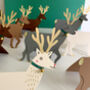 A Herd Of Three Standing Reindeer Cards, thumbnail 6 of 7