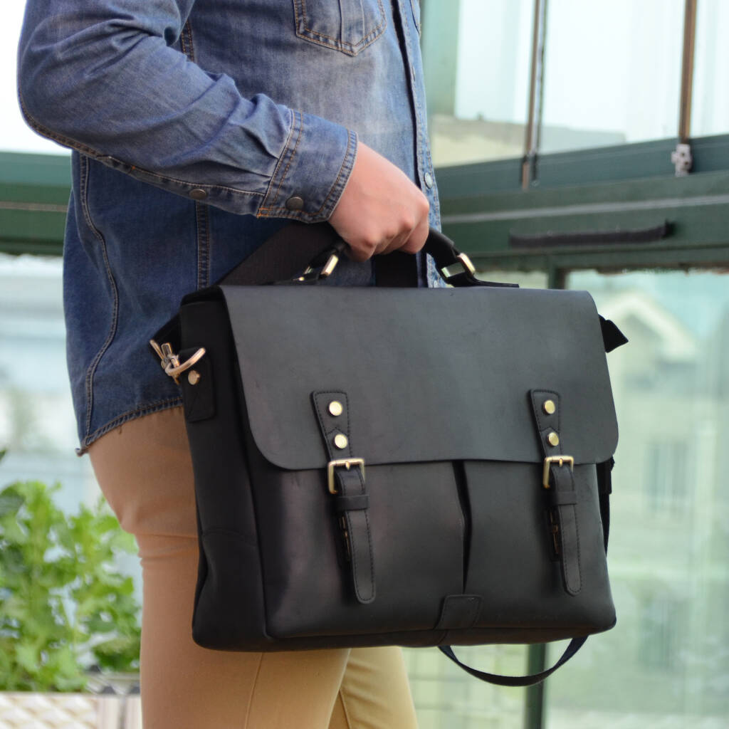 leather bag computer