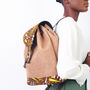 Women's Minimal African Print Backpack, thumbnail 3 of 7