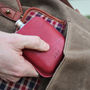 Steel Hip Flask And Personalised Italian Leather Sleeve, thumbnail 9 of 12