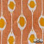 Cinnamon Ikat Silk Velvet Cushion Cover 50x50cm, thumbnail 4 of 5