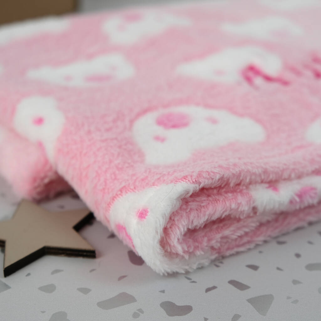 personalised pink teddy