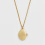 Robin And Blackberry Gold Locket Chain Necklace, thumbnail 5 of 8