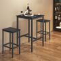 Breakfast Bar Industrial Style Square Tall Bar Table, thumbnail 1 of 12
