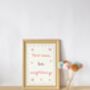Girls Bright Affirmation Wall Print Set For Bedroom Or Nursery, thumbnail 6 of 6
