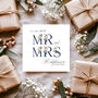 Personalised Navy Floral Wedding Card, thumbnail 1 of 4