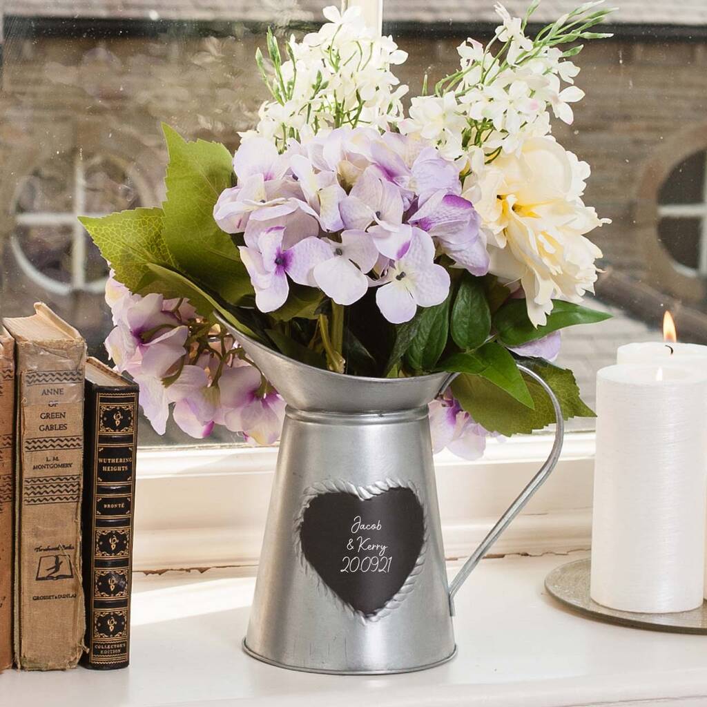 Personalised Tin Anniversary Gift Pitcher Jug, 1 of 10