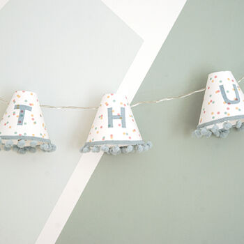 Personalised Fairy Lights In Blue, 6 of 12