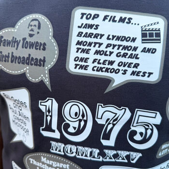 'Events Of 1975' Bespoke 50th Birthday Gift T Shirt, 3 of 10