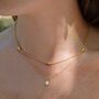 Freshwater Pearl And 18ct Gold Vermeil Necklace, thumbnail 1 of 5