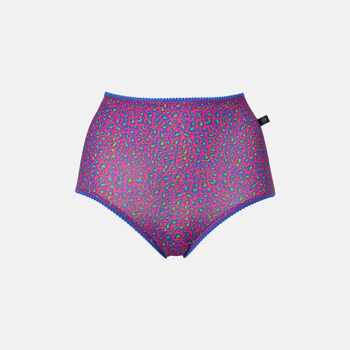 Women's 'Wild Cat' Four Pack Bamboo Full Briefs, 4 of 8