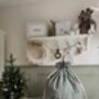 Personalised Green Gingham Gift Sack Embroidered, thumbnail 11 of 12