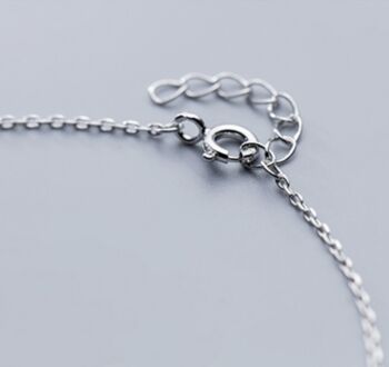 Sterling Silver Circle Detail Bracelet, 3 of 4