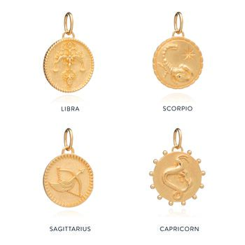 Zodiac Art Coin Duo Necklace, 6 of 12