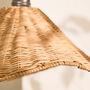 Rattan Scalloped Easy Fit Ceiling Shade, thumbnail 3 of 4