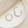 Mini Sterling Silver Sleeper Hoop Earrings – 10mm, thumbnail 4 of 8