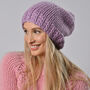 Slouchy Bobble Hat Easy Knitting Kit, thumbnail 2 of 6