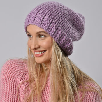 Slouchy Bobble Hat Easy Knitting Kit, 2 of 6