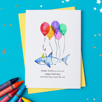 Personalised Shark Birthday Card, 3 of 4