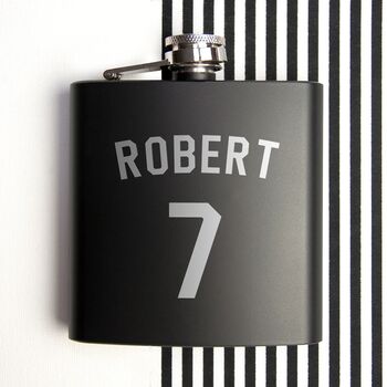 Personalised Football Shirt Hip Flask, 3 of 9